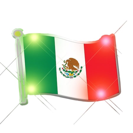 Endless Games Mexican Flag Flashing Body Light Lapel Pins EN3342608